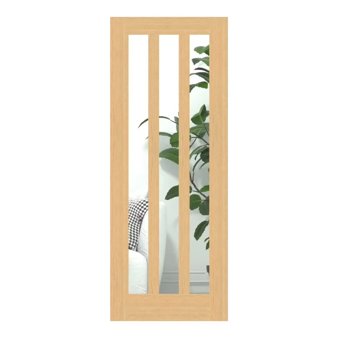Aston Clear Glass Oak Internal Doors