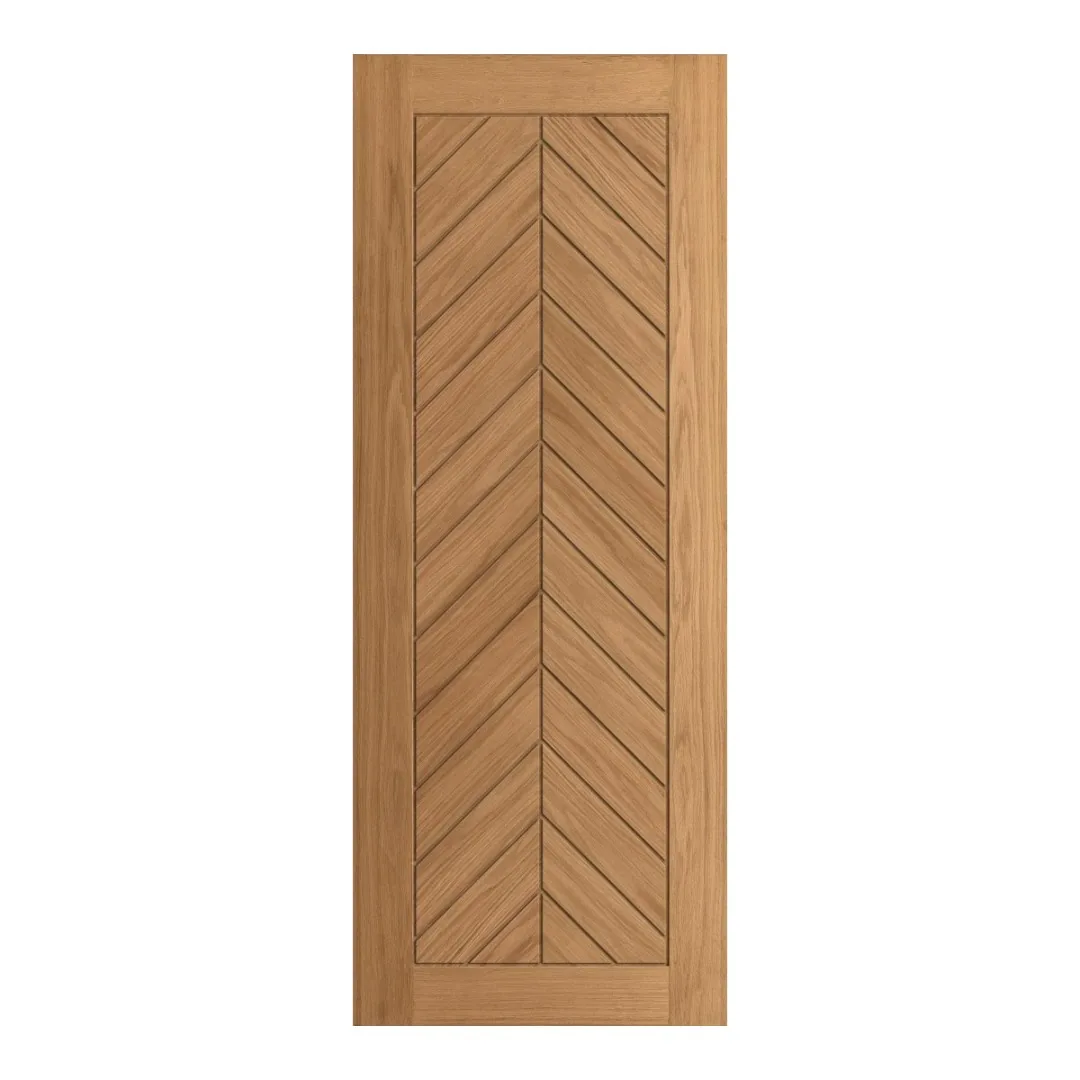 Chevron Oak Pre-finished Door