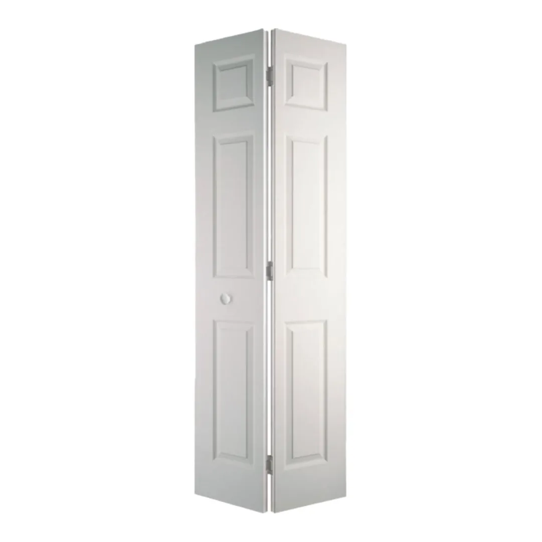 Colonial White Grained 6 Panel Moulded Bifold Door