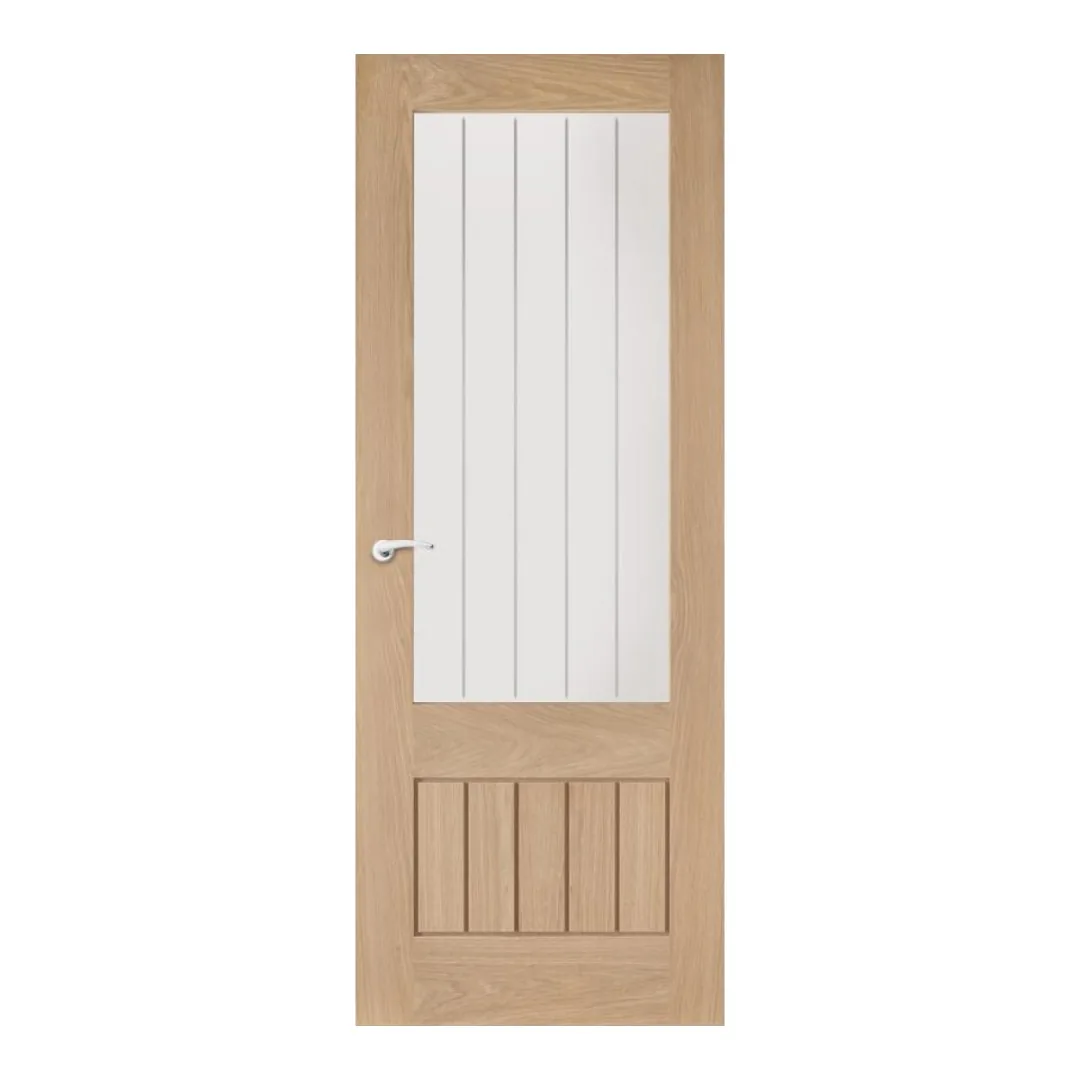 Dordogne Oak Clear Glazed Door