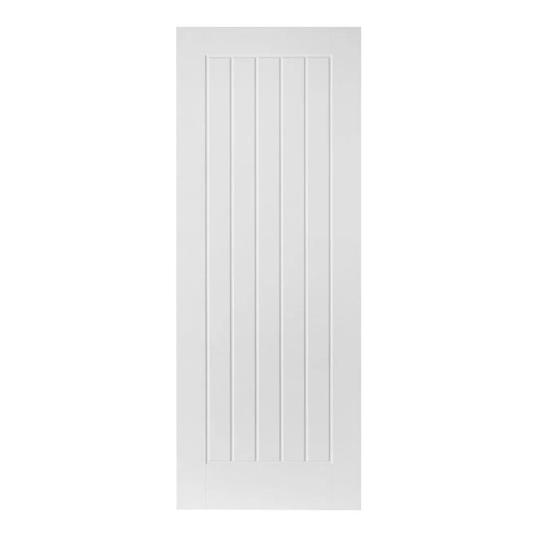 Dordogne White Satin Smooth Pre-Finished Moulded Middleweight Door