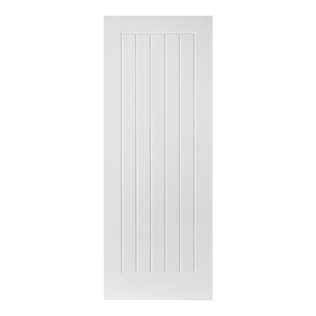Dordogne White Satin Smooth Pre-Finished Moulded Middleweight Door
