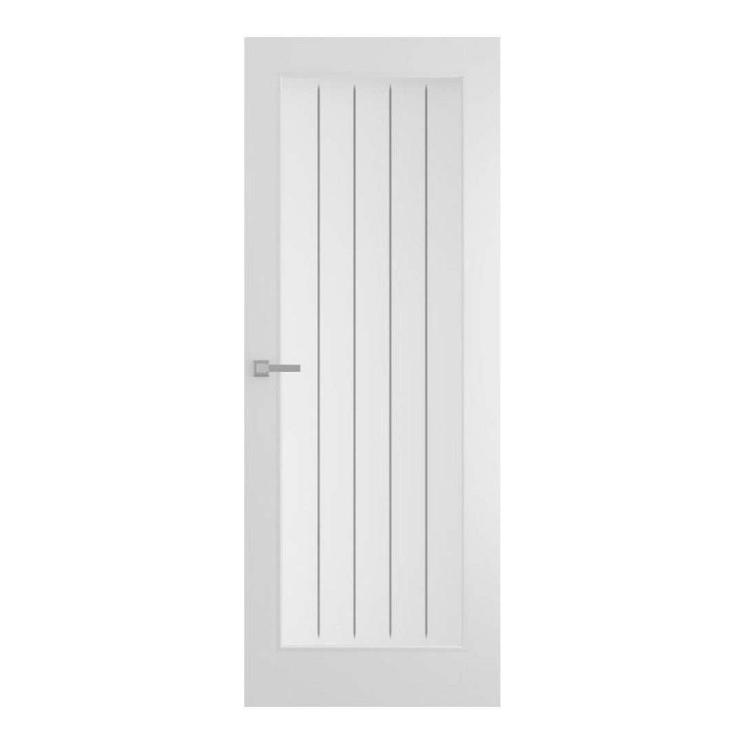Dordogne White Smooth Moulded Clear Glazed Door