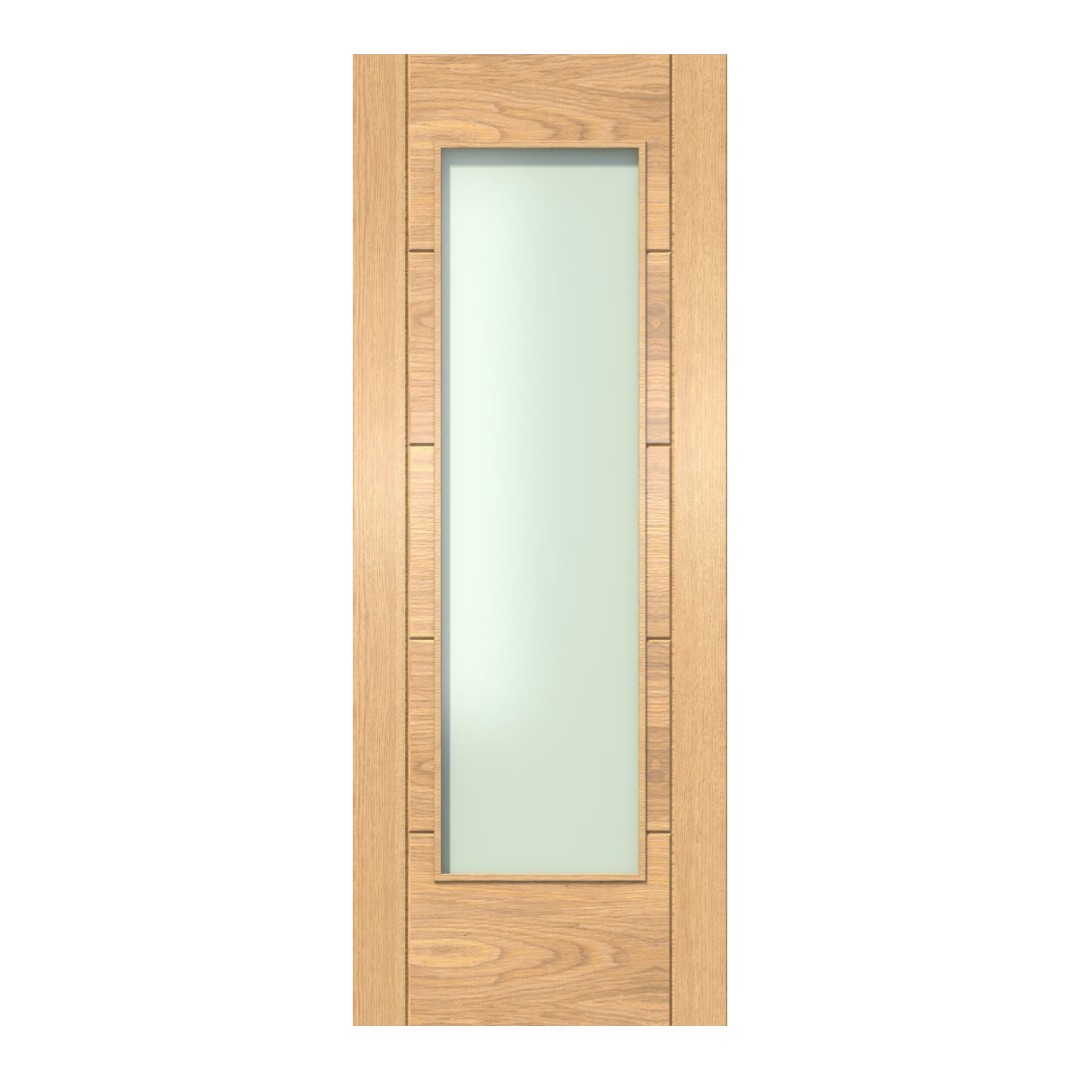 ISEO Oak Frosted Glazed - Pre-finished Door