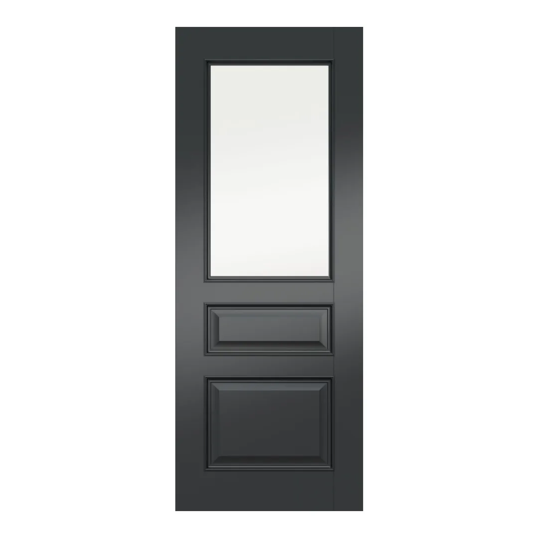Kent Black Clear Glass Prefinished Doors