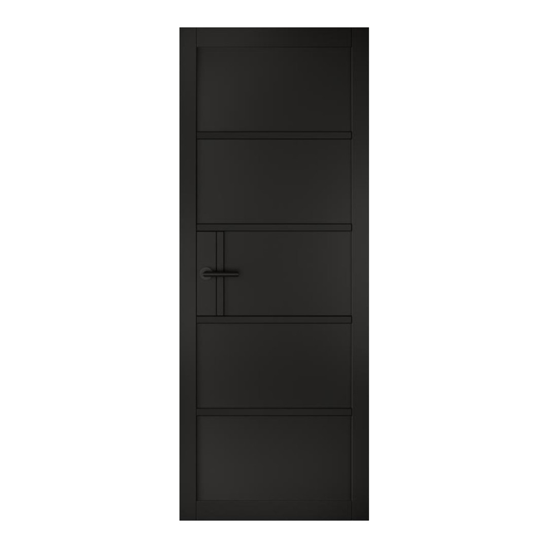 Lennox Black Pre-Finished Door