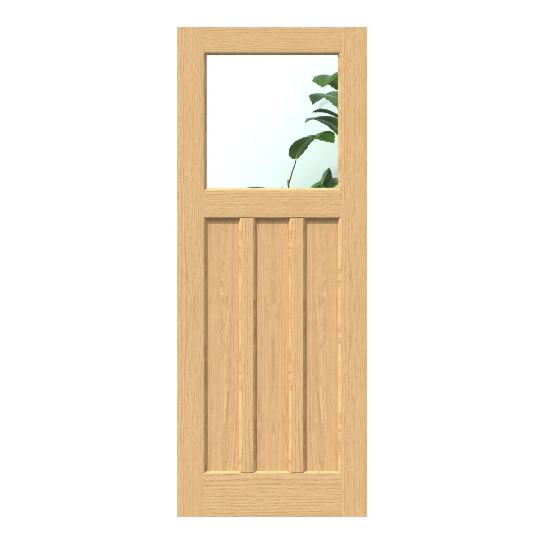 Oak 30's - Clear Glass Internal Doors