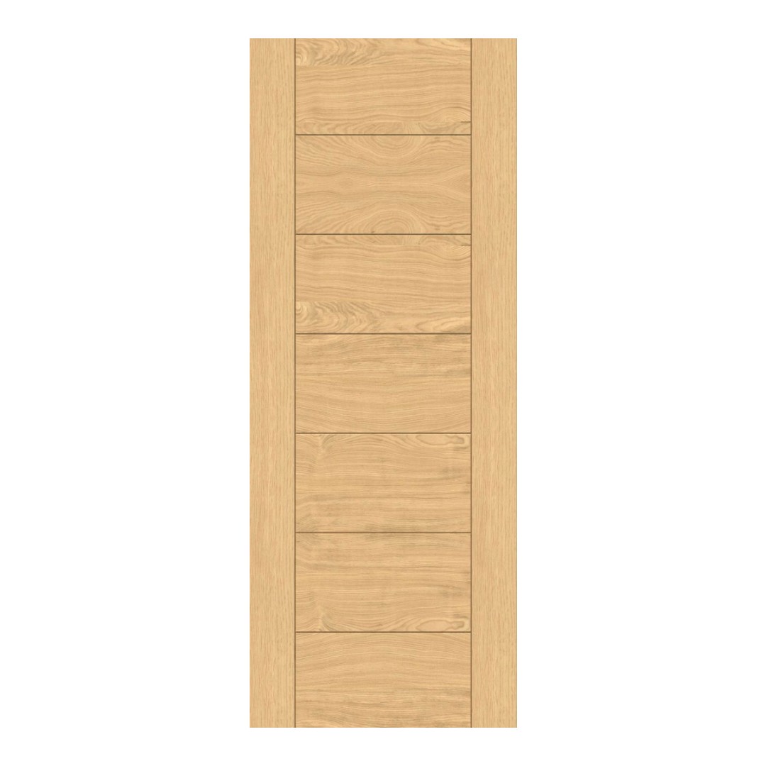 Oak 7 Panel Pre-finished Door