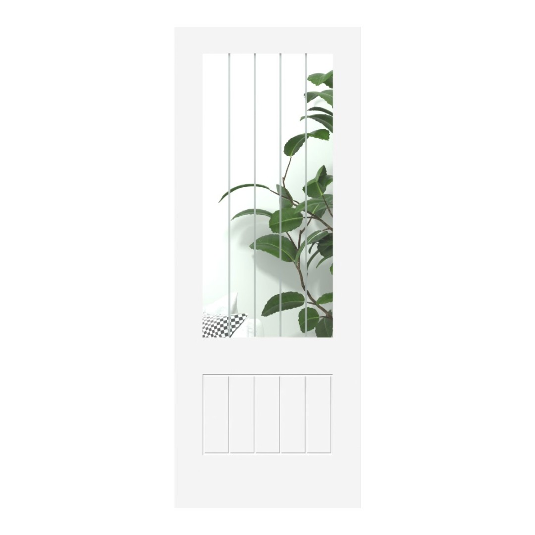 Suffolk White Prefinished 2XG Glazed Doors