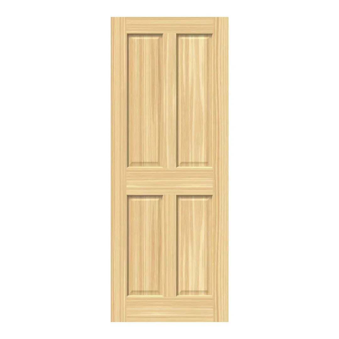 Traditional Victorian Clear Pine 4 Panel Internal Doors
