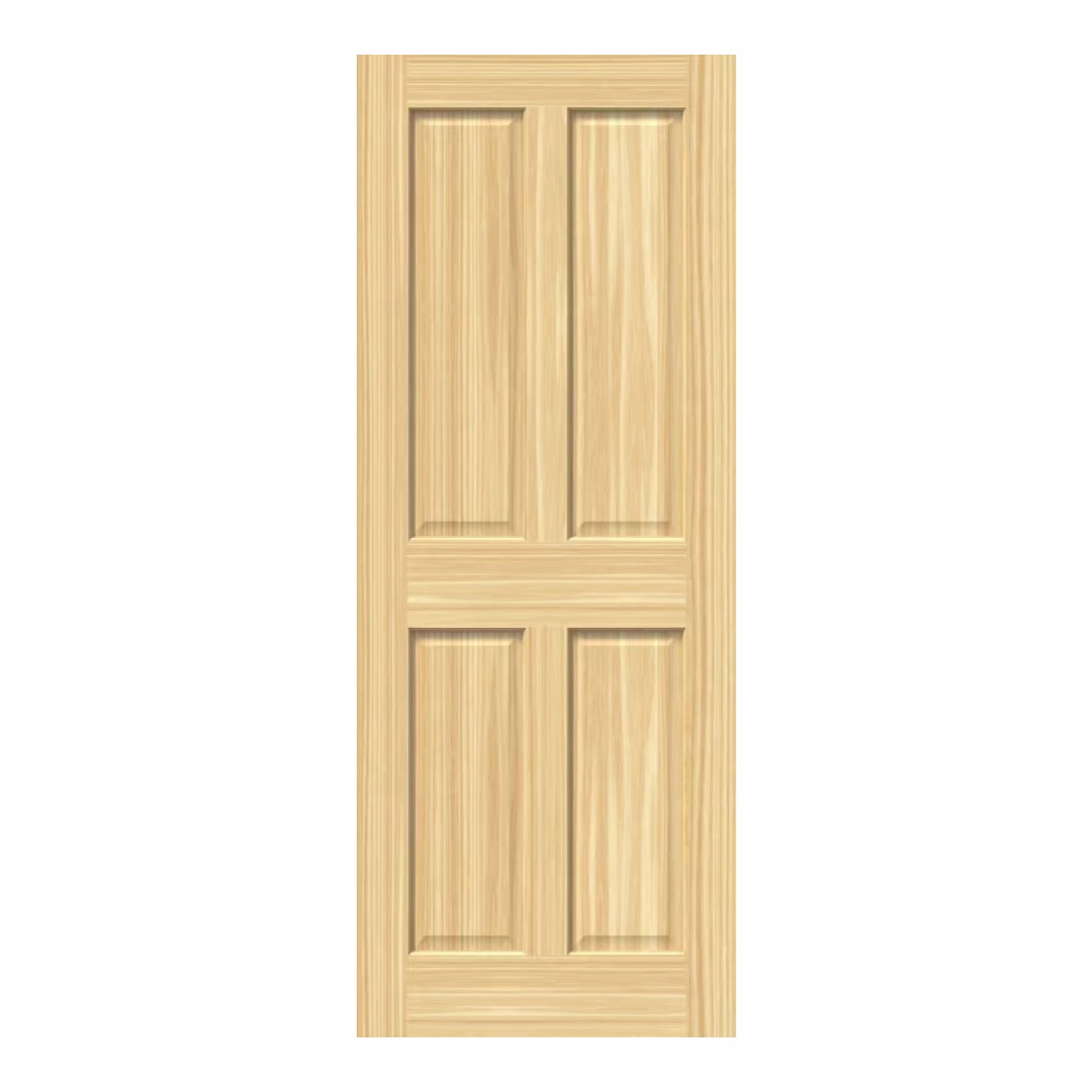 Traditional Victorian Clear Pine 4 Panel Internal Doors